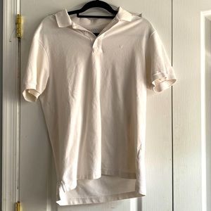 American Eagle white polo size medium